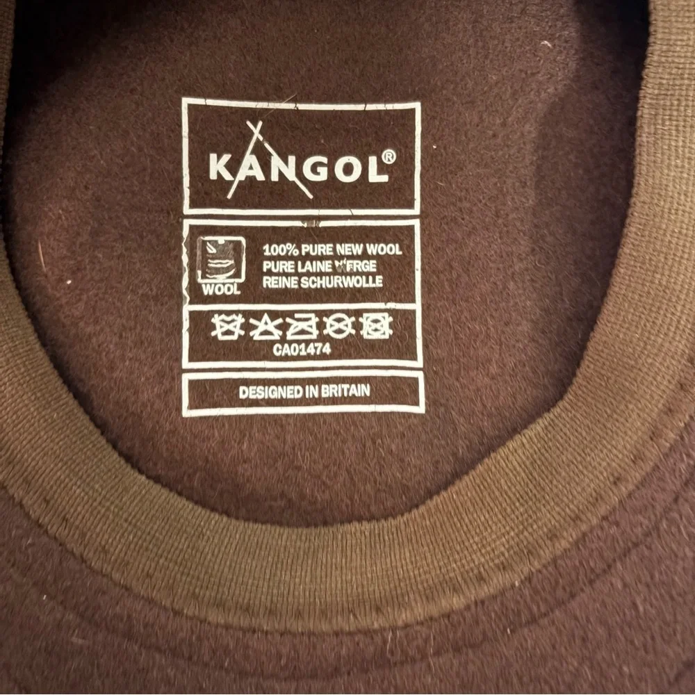 Brown wool Kangol hat - Picture 7 of 8